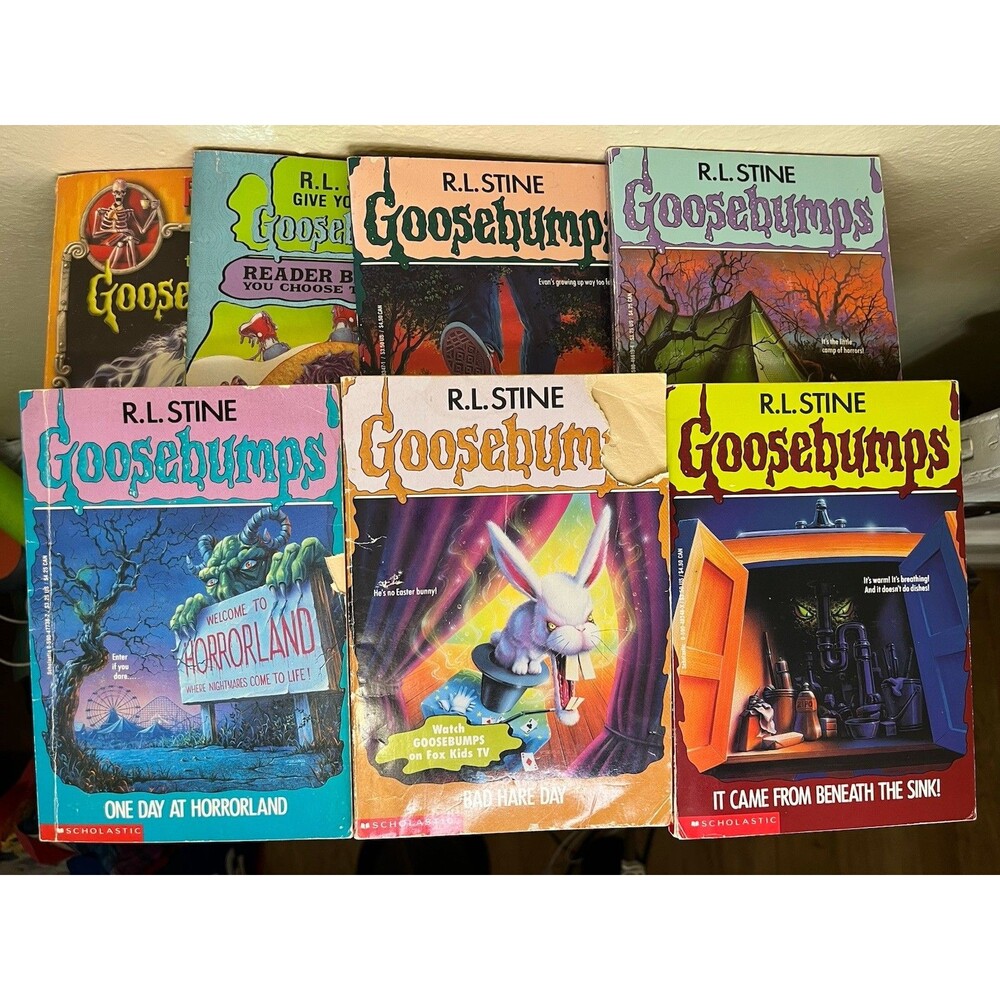 Vintage Goosebumps Books Lot of 7 Paperback R. L. Stine 1st Editions/Printings!